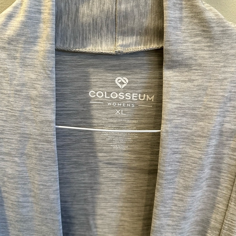 Colosseum Women's Open Cardigan - Heathered Gray MN Wild - Picture 2 of 3